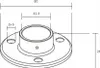 Flangia a parete in acciaio inox - per tubi Ø 42,4 x 2,0 mm Anteprima dell’immagine prodotto 2