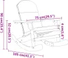 vidaXL 3-dielna záhradná obývacia súprava Adirondack z Náhľad obrázku produktu 6