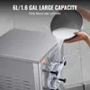 A person is pouring a white liquid into a commercial ice cream maker. Voir les images du produit