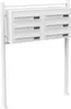 Wiltec 6er Briefkastenanlage weiß 945 x 270 x 1200 mm, Produktbild-Vorschau 1