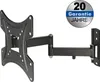A black metal TV wall mount with articulated arms is shown against a white background. Anteprima dell’immagine prodotto