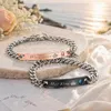 Partner Armband Set Edelstahl für Paare – Panzerkette mit Produktbild-Vorschau 2