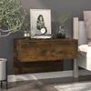 The Living Store Wand-Nachttische 2 Stk. Räuchereiche Produktbild-Vorschau 3