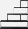 sweeek - Bücherregal Treppe aus Metall schwarz 4 Ebenen - Produktbild-Vorschau 2