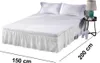 Betthusse, Reine Farbe Easy Fit Bett Rock Hotel Gummiband Produktbild-Vorschau 4