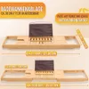 Badewannentablett Badewannenablage Bambus ausziehbar Produktbild-Vorschau 3