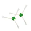 Two sets of robot vacuum cleaner side brushes are arranged diagonally on a white background. Voir les images du produit