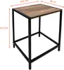 2.05 Metall Beistelltisch mit Holz Platte - ca. Produktbild-Vorschau 2
