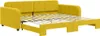 vidaXL Tagesbett Ausziehbar Gelb 100x200 cm Samt Produktbild-Vorschau 1