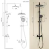 Auralum Regenduschkopf, 25 cm Durchmesser, dreistufige Produktbild-Vorschau 9