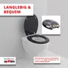Grafner WC Sitz aus MDF stabile Qualität Olives Players mit Produktbild-Vorschau 6