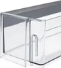 Close-up of a clear plastic refrigerator drawer organizer. Produktbild-Vorschau