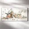 Wandbild Leinwand Bilder mit Uhr 60x30 Zeichnung Alte Baum Produktbild-Vorschau 2