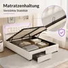 INONEFT Polsterbett 180x200cm mit LED, doppelbett mit Produktbild-Vorschau 8