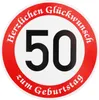 ORIGINAL VERKEHRSSCHILD  50  MIT GEBURTSTAGSTEXT als Produktbild-Vorschau 1