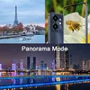 A collage of images showcasing a smartphone, a city skyline at night, and the Eiffel Tower. Produktbild-Vorschau