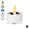 Solar Teelichter 6er Set Ø5,5cm Kunststoff Kerze Teelicht Produktbild-Vorschau 2
