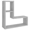 vidaXL Mensole a muro 2 pz. Grigio cemento 50x15x50 cm Anteprima dell’immagine prodotto 4