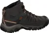 A side view of a brown and gray hiking boot. Produktbild-Vorschau