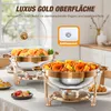 WARMOUNTS Zestaw 2 szt. podgrzewaczy do potraw 5QT ze stali Podgląd zdjęcia produktu 3