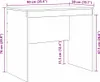 Biurko Komputerowe Białe Drewno Inżynieryjne 90 X 50 X 76 Podgląd zdjęcia produktu 8