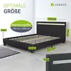 Juskys Polsterbett Paris 140 x 200 cm Kunstleder mit LED, Produktbild-Vorschau 3