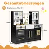 COSTWAY Detská kuchynka, drevená hracia súprava so Náhľad obrázku produktu 3