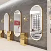 Spiegel Ganzkörperspiegel für Friseursalons Oval mit Rahmen Produktbild-Vorschau 2