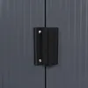 Juskys Metall Gerätehaus M mit Holzunterstand rechts, Produktbild-Vorschau 13