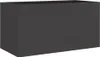 vidaXL Pflanzkübel Schwarz 62x30x29 cm Stahl Produktbild-Vorschau 1