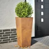 Pflanzkübel 2 Stk. 35x35x75 cm Wetterfester Stahl Produktbild-Vorschau 2