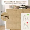 Komoda drewniana z 6 szufladami z rattanu, podwyższonymi Podgląd zdjęcia produktu 8