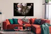 MuchoWow® Poster Tiger - Blumen - Porträt 120x80 cm - Produktbild-Vorschau 2