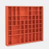 Woodweaver | Holzregal 51 Fächer | 52x46x5cm | Scharlachrot Produktbild-Vorschau 2