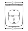 Toilettensitz kompatibel mit Geberit Smyle Square, WC Sitz Produktbild-Vorschau 7