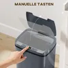 HOMCOM Senzorový odpadkový kôš 15 l Automatický odpadkový Náhľad obrázku produktu 5