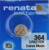 Renata Watch 364 Uhrenbatterie SR621SW MF 0% Mercury 1,55 V Produktbild-Vorschau 1
