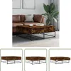The Living Store Couchtisch Räuchereiche 100x99x40 cm Produktbild-Vorschau 1