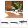 The Living Store 8-tlg. Garten-Lounge-Set mit Kissen Weiß Produktbild-Vorschau 1