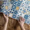 Gemusterte Fliesen buntes Mosaik – Vinylteppich – 140x210 Produktbild-Vorschau 3
