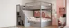 Sweiko Lit superposé en bois massif 140x200cm, Avec Voir les images du produit 6