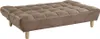 Schlafsofa Klappsofa 3-Sitzer - Microfaser-Vintage - Braun Produktbild-Vorschau 1