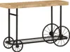 vidaXL Tavolo consolle 112x36x76 cm in legno massiccio di Anteprima dell’immagine prodotto 3