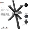 HOLZBRINK Telaio del tavolo Spider | gamba solida / gamba Anteprima dell’immagine prodotto 5