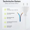 Kabel mit Eurostecker zum Konfektionieren, 1,5 m, Weiß, Produktbild-Vorschau 10