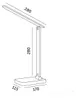 LED bureaulamp Noblite, 7W, 3 kleurtemperaturen, wit Productafbeelding-voorbeeld 11