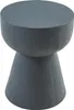 A dark gray, textured, hourglass-shaped side table. Anteprima dell’immagine prodotto