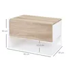 HOMCOM Tables de chevet suspendues Lot de 2 - Tables de Voir les images du produit 5