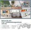 meuble TV en bois en 3 parties pour TV jusqu'à 65" table TV Voir les images du produit 10