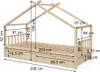 Hausbett Vitalispa Design Naturholz 90x200 cm mit 2 Produktbild-Vorschau 3
